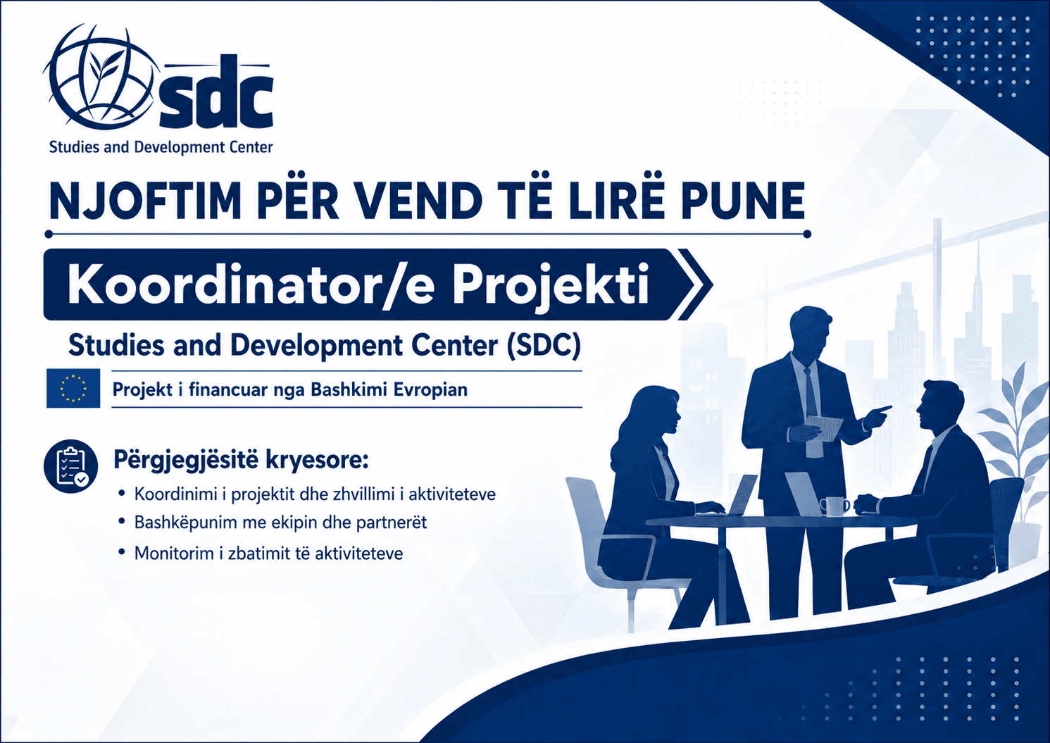 NJOFTIM PËR VEND TË LIRË PUNE – Coordinator